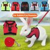 Ferret Strap Small Animals Hamster Vest Rabbit Leash Collar Harness Bunny Mesh Chest