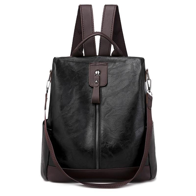 Women's Backpack Waterproof Anti-theft Leather Backpacks Bags For Girls Female Shoulder Bag Multifunction Traveling Backpack Mochilas