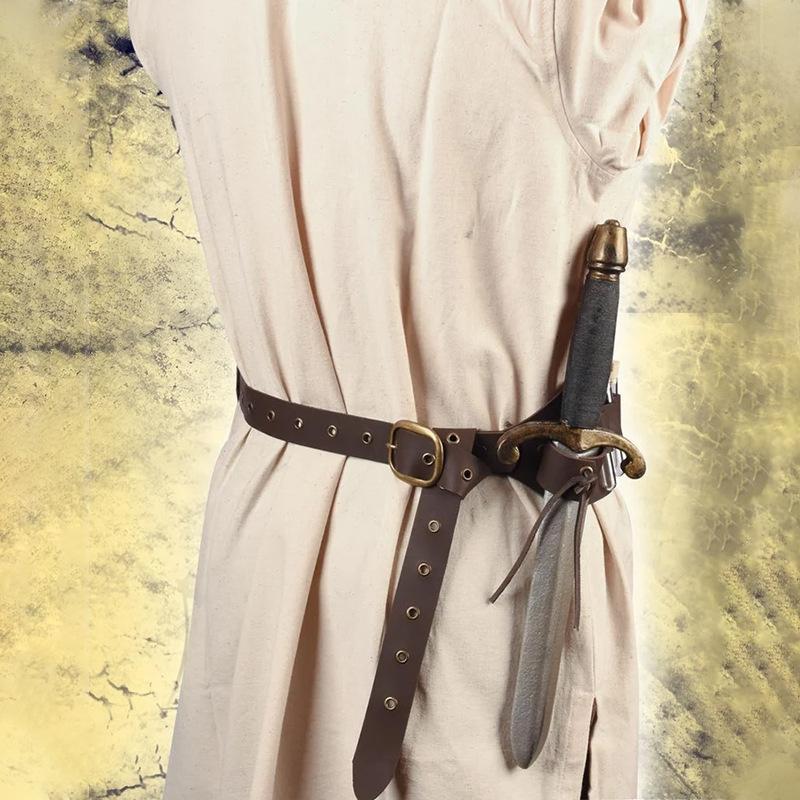 Средневековый Стимпанк Винтажный Кожаный Ремень Косплей Рыцарь Аксессуары для Хэллоуин Костюма Поясная Сумка