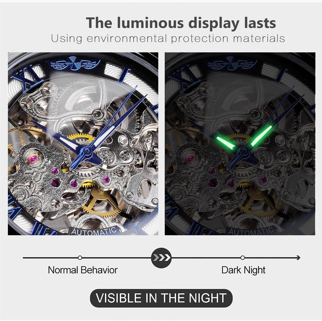 Полигональные мужские механические часы Fashiona Hollowed Out Automatic Watch из нержавеющей стали Skeleton Wristwatches Gold Color Relojes