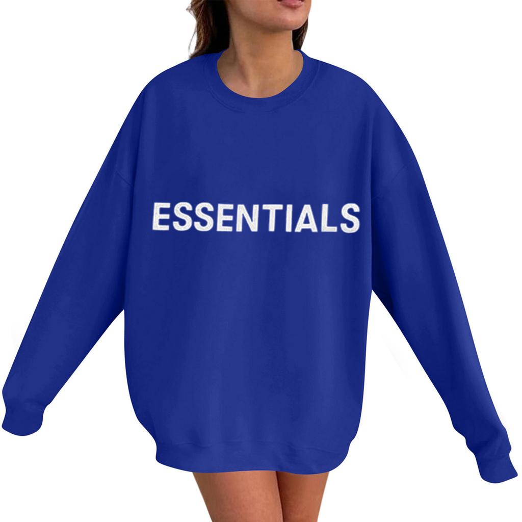 Унисекс Принт Круглый вырез Длинный рукав Свободный крой Длинный рукав Повседневный Длинный рукав Топ Толстовка