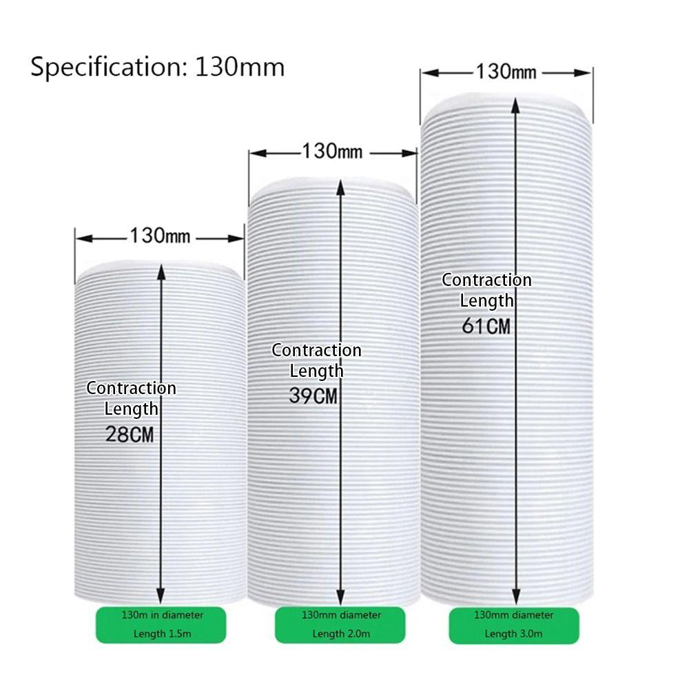 1Pcs Telescopic Exhaust Pipe Air Conditioning Accessories Duct Outlet Tube