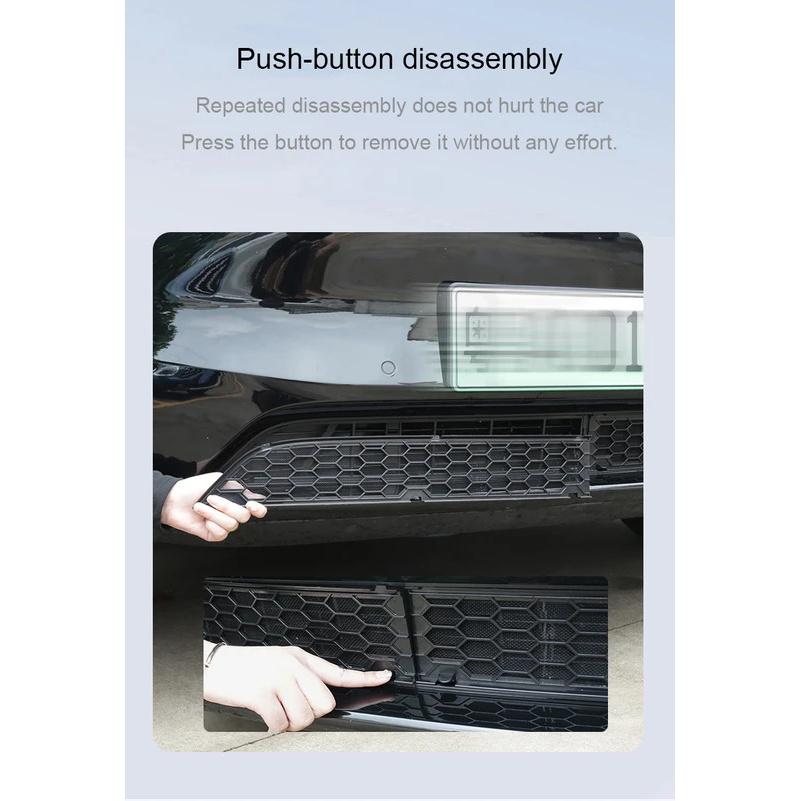 For Tesla Model 3 Highland Lower Bumper Anti ect Net Anti Dust Proof Model Y Juniper Front Grille Mesh Cover Air Inlet Vent