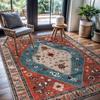 Vintage Non Slip Area Rug for Living Room Bedroom Carpet Kitchen Entryway Doormat Dining Room Office Machine Washable Floor Mat