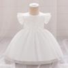 Белое тюлевое платье принцессы: Крестины младенца, Первый день рождения, Девочка-цветочница или Празднование полной луны.