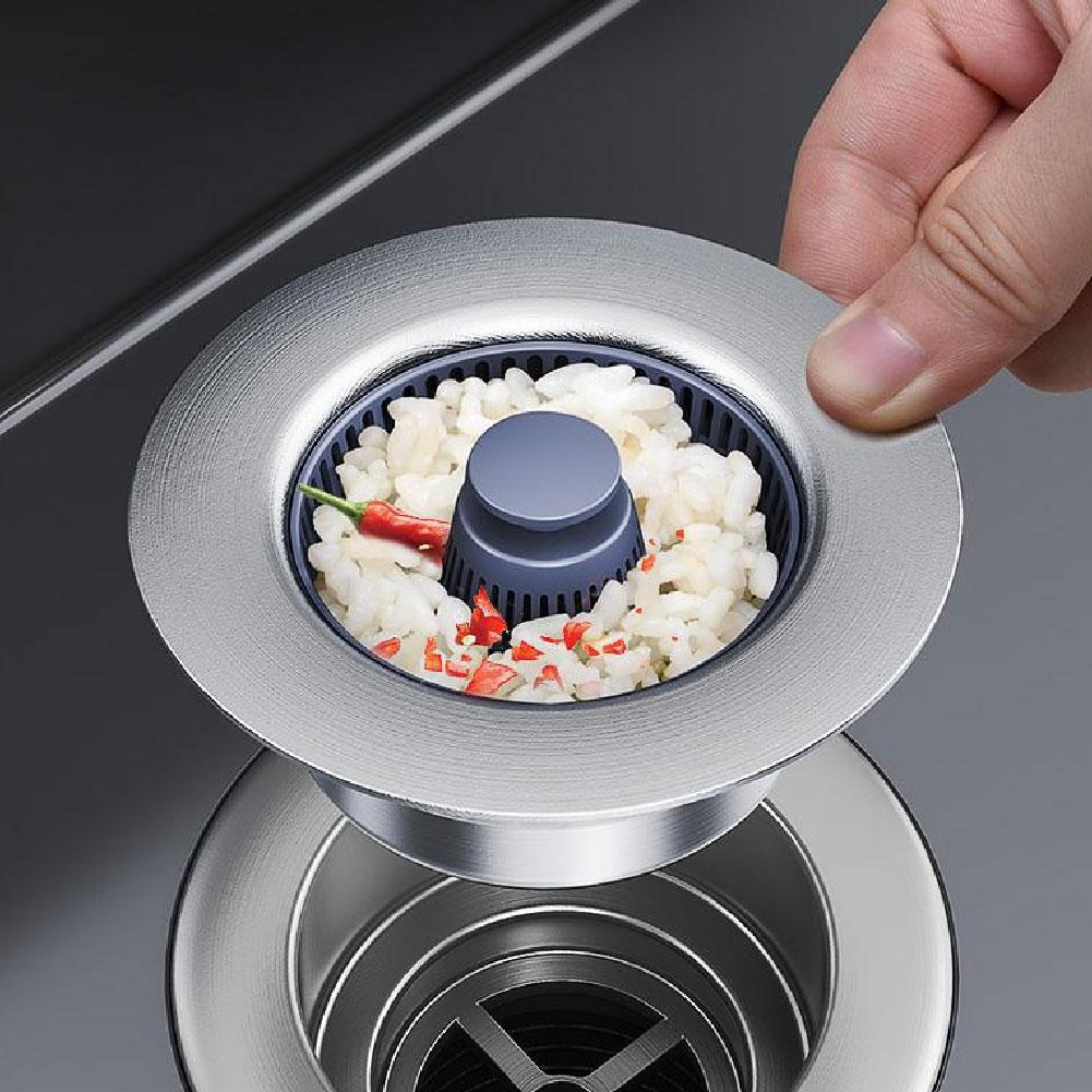 1/2/3PCS ABS Sink Filter Set Detachable Strainers, Plug Tools Kitchen Anti Filter Basket Cloggi K2N1