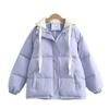 Winter Women's Fashion Academy Style Bread Coat Loose Cotton Jacket Female Cotton Coat