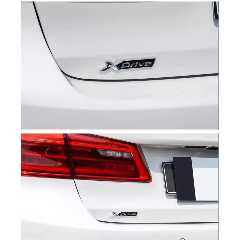 3D ABS Adhesive Black Letter Badges for Trunk Emblem suitable for BMW X5 E53 E70 F15 G05 models XDrive28i 30i d 35i 40i 48i 50i zw6