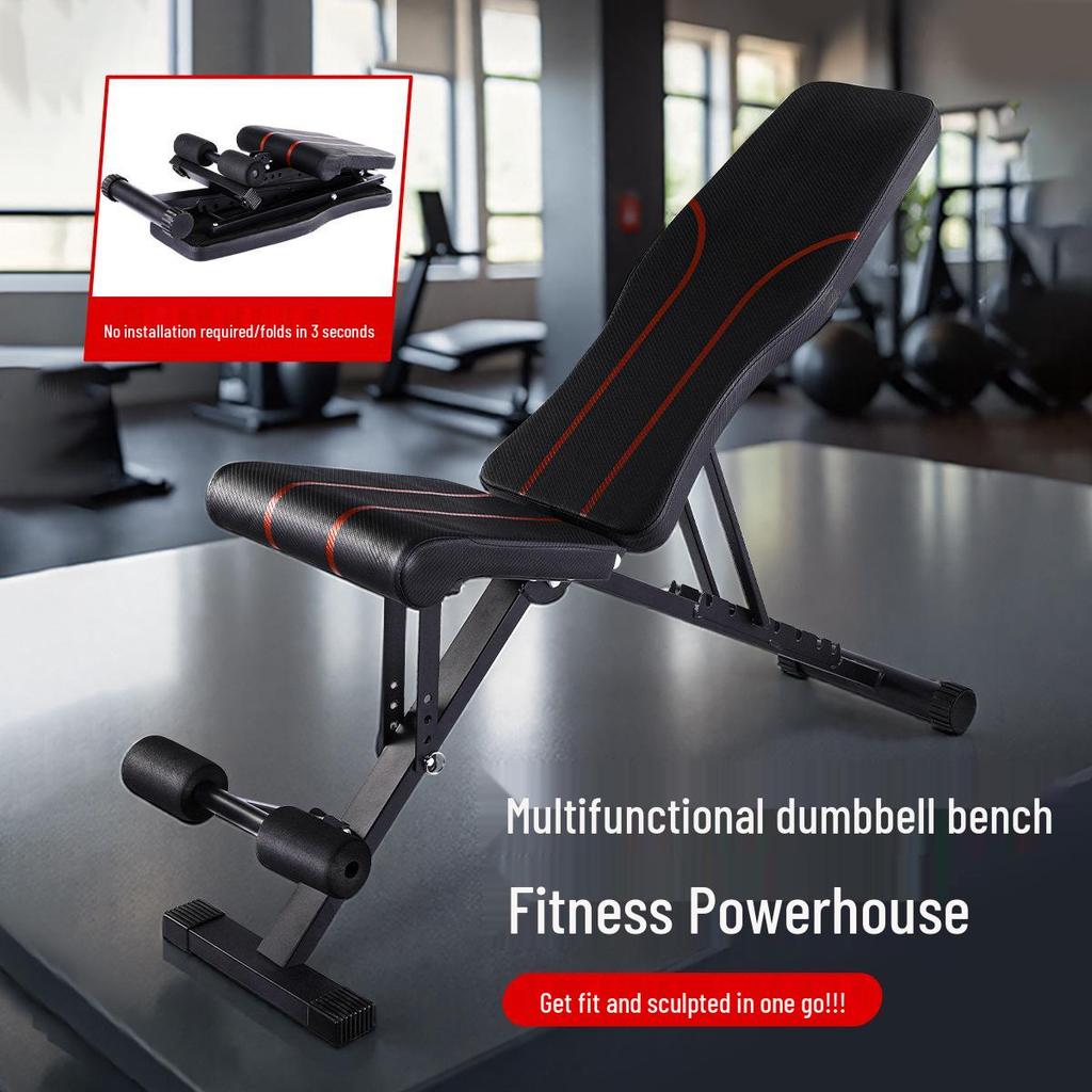 Multi-Functional Folding Dumbbell Bench & Sit-Up Fitness Chair