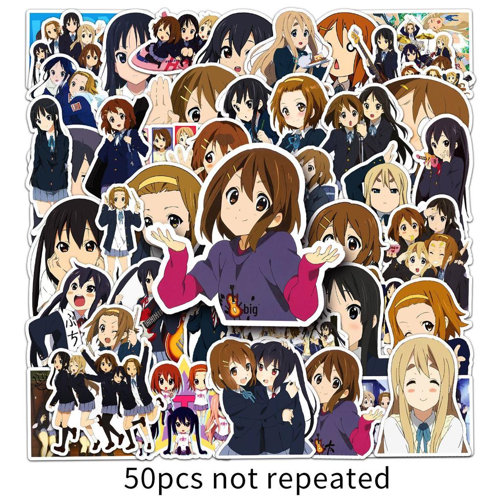 K-ON! Graffiti Cross-Border Japanese Comics DIY Sticker Set: Phone, Luggage, Waterproof.