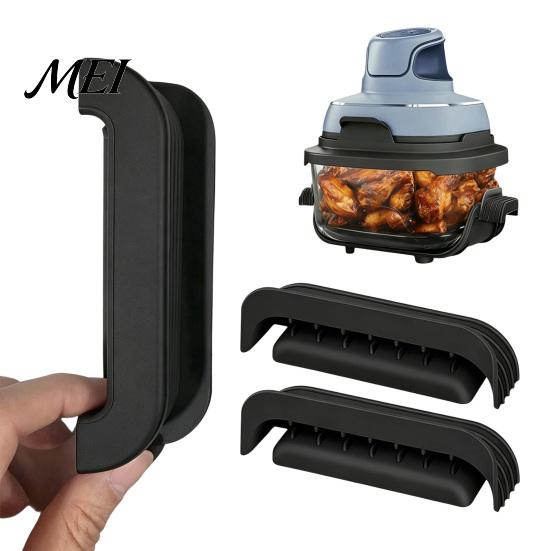 Air Fryer Handle Sleeve 2PCS Silicone Cover, Non-Slip Heat Resistant Protector, Thermal Protection Safe High Temperature Cover Cooking Grip