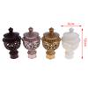 2Pcs Curtain Rod Cap Finials 66 x 115mm Plastic Vintage for 28mm Dia Rod