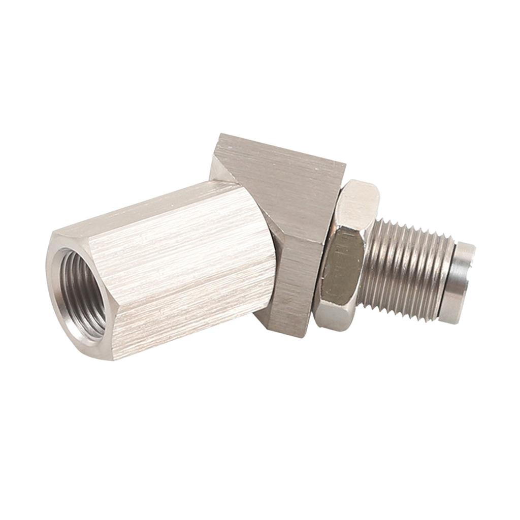 Автомобильный удлинитель датчика кислорода O2, проставка на 45 градусов для датчика O2 с каталитическим нейтрализатором M18x1,5, серебристый удлинитель выхлопной системы