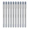 Pentonic Frost 0.6 mm Refillable Gel Pen Pack of 1 X 10pcs| Black Ink | Pastel Grey Body | Smooth Writing for Office, Home & School