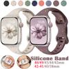 Sport Slim Silicone Bands for Smart Watch 46mm42mm 40mm 44mm 41mm 45mm 49mm for Series 10 9 8 7 Ultra