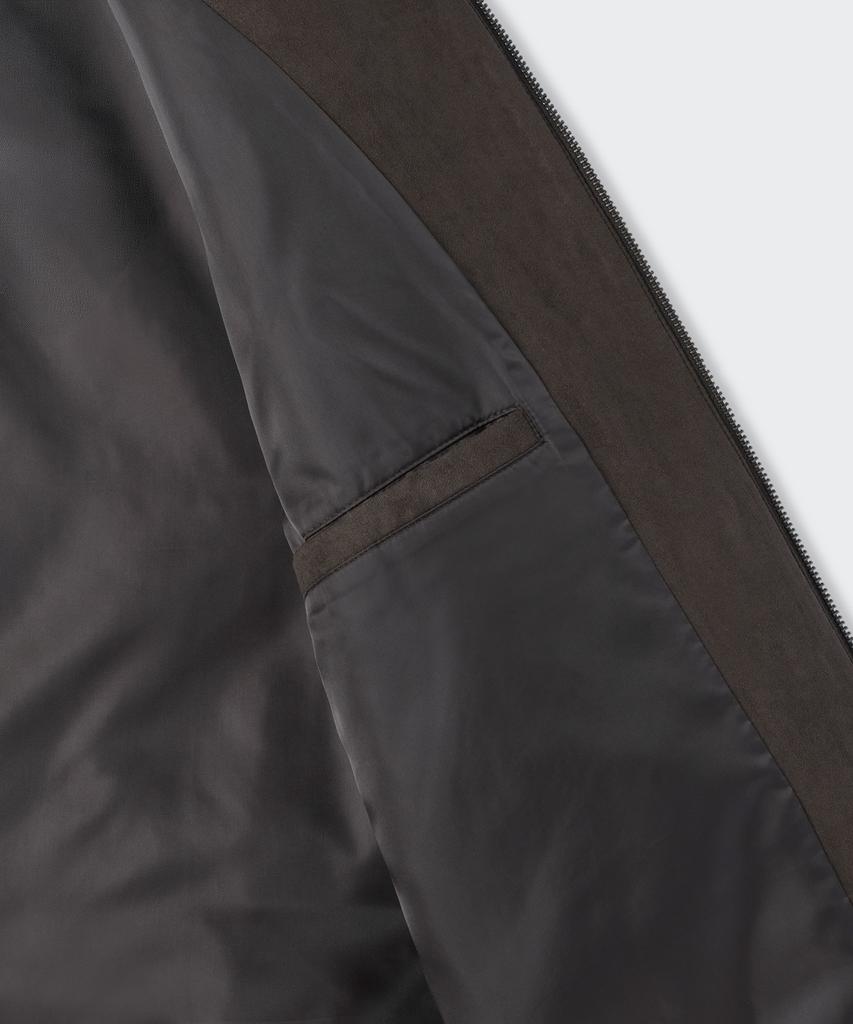 MUSINSA STANDARD Synthetic Suede Hooded Jacket [Brown]