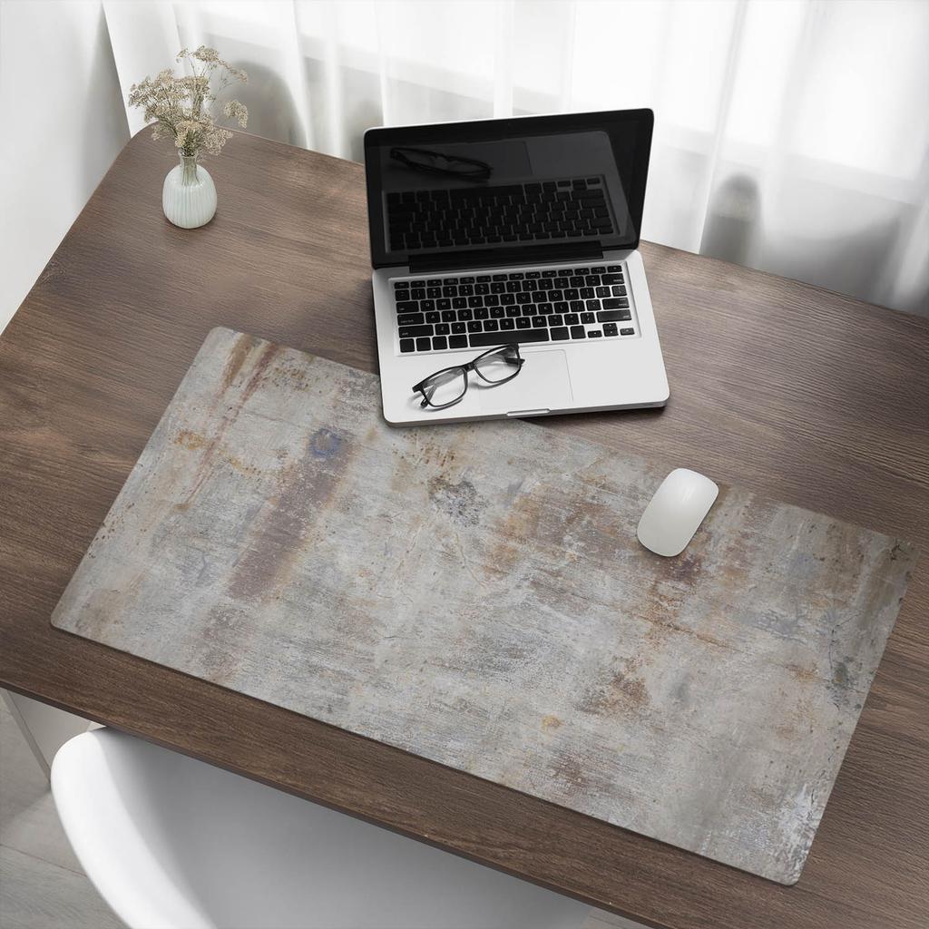 Modern Protective Keyboard Mat Rusty Texture 100x50 cm