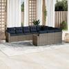 VidaXL Garden Lounge Set with Cushions 10 Pcs, Patio Sofas, Furniture Set, Outdoor Terrace Furniture, Grey 3219481