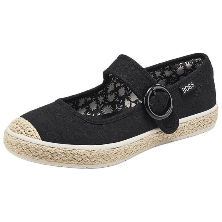 Skechers Удобные Мягкие Дышащие Туфли Мэри Джейн Женская обувь Черные 114043-BLK