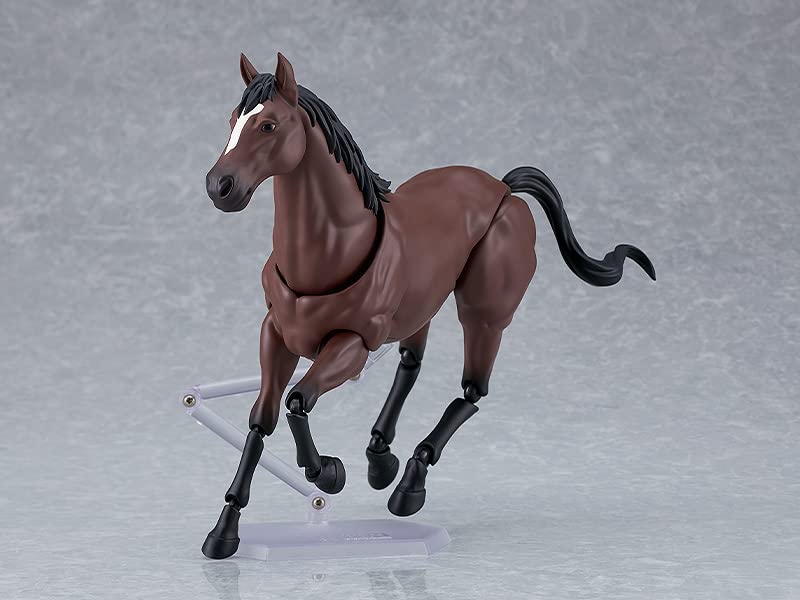 Max Factory Figma Wild Horse Пластиковая окрашенная подвижная фигурка [Коричневая] Немасштабная