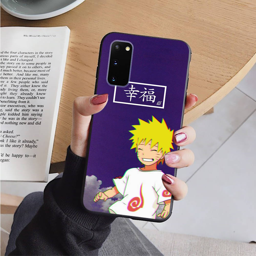 Чехол AD66 Naruto Black для iPhone 16 15 Plus 14 13 12 11 Pro 8 7 6S SE 5S X XR XS Max Realme C30 C33 C31 9I Huawei Y8P Y9 Sofe Cover