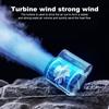 Персональный вентилятор Перезаряжаемый носимый вентилятор 3 скорости Наружный поясной вентилятор Мощный для работы на открытом воздухе Путешествий Пеших прогулок Кемпинга