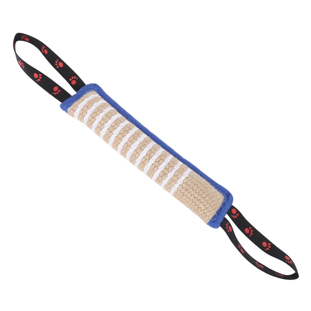 Подушка для укусов собаки, устойчивая к разрывам, интерактивная, портативная, для тренировки щенков, джутовая игрушка для перетягивания с прочными ручками