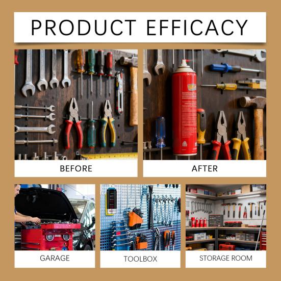 Magnetic Aerosol Can Holder Garage Spray Can Holder Wall Mounted Organizer Holds Various Metal Bottles And Cans to Prevent Slipping Shaking