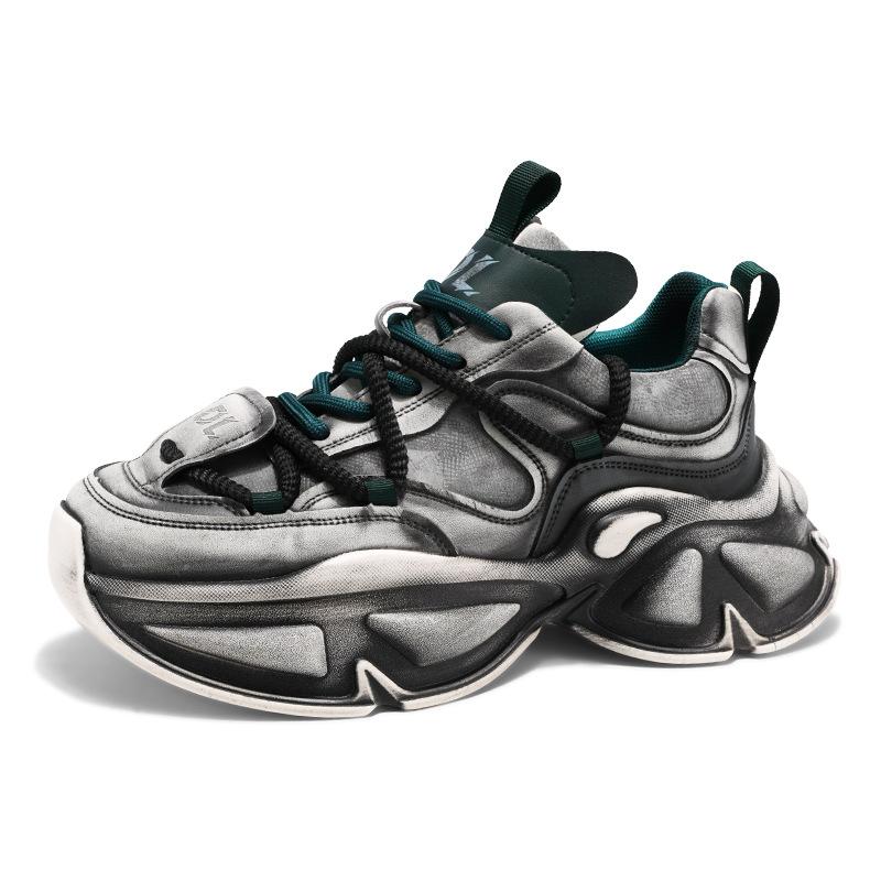 Обувь Daddy, мужская, весенняя, новая, корейская версия, ретро, универсальная, на толстой подошве, увеличивающая рост, мужская обувь, студенческая, спортивная, для отдыха, грязная, модная обувь