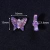 50-Pack Acrylic Colored Transparent Butterfly Beads for DIY Phone Chains