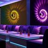 1/3/6Pcs RGB LED Wall Light Dimmable Remote Control Ceiling Light Spiral Hole Downlight For Hall KTV Bar Decor Surface Mounted