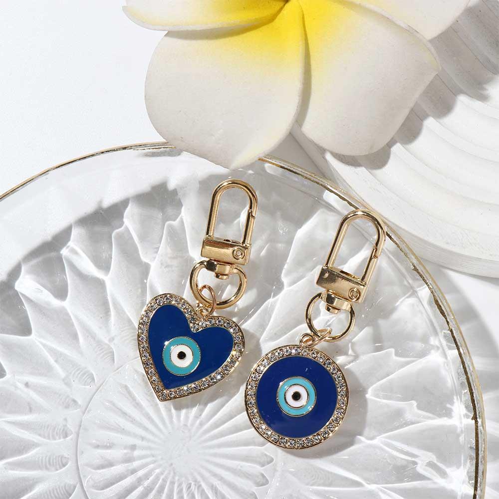 Key Ring Holder Phone Pendant Blue Eye Key Chain Hamsa Hand Keyring Evil Eye Keychain Car Keyring