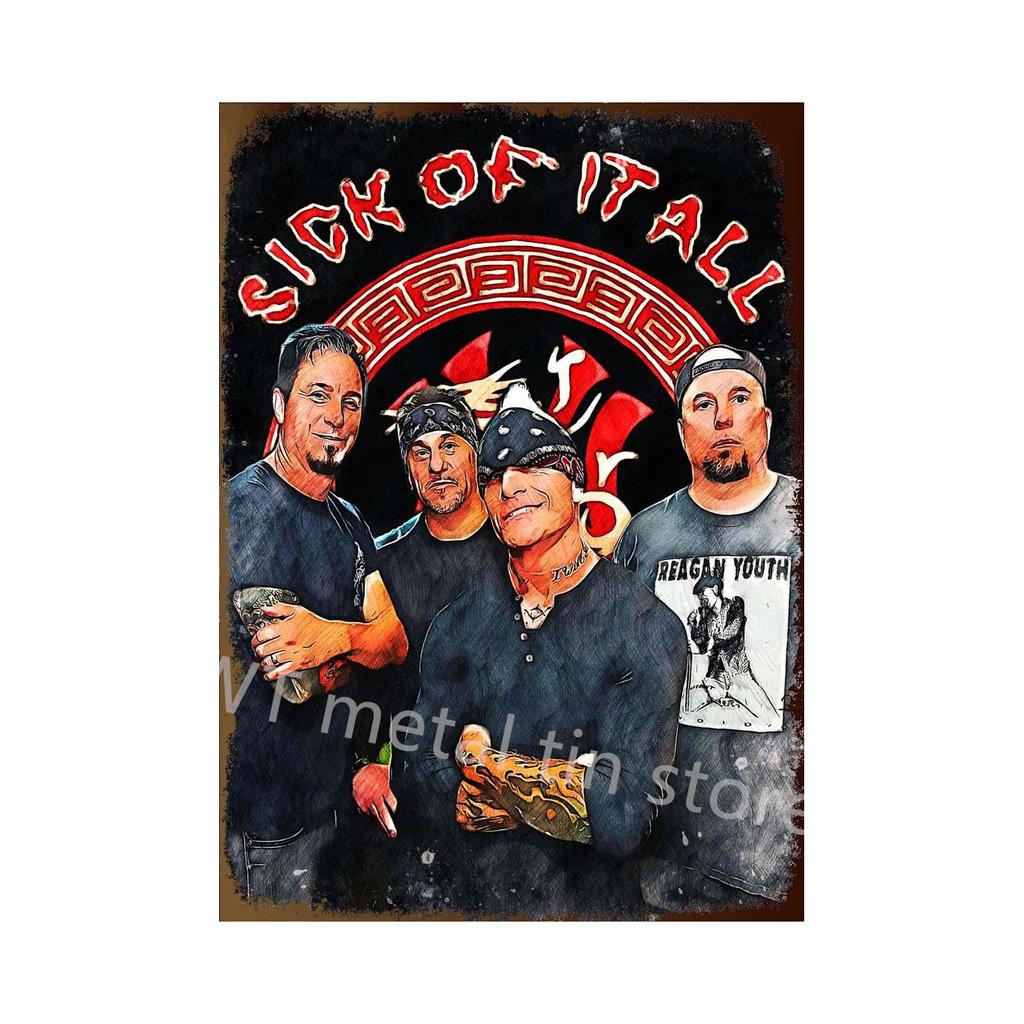 Ретро-плакат музыкальной группы, металлическая табличка, жестяная табличка, винтажная рок-н-ролльная тарелка для домашнего бара, декоративные наклейки, декор стен гостиной