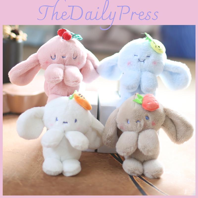 Милый мягкий плюшевый брелок в виде кролика, очаровательный кулон для сумки в виде кролика, мягкая игрушка