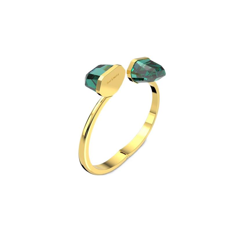 Swarovski Браслет LUCENT зеленый M золотой S