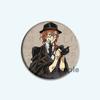 32/44/58mm Anime Bungou Stray Dogs Brooch Cartoon Metal Badge for Backpack Clothes Jewelry Accessories Dazai Osamu Nakajima Atsushi Pin