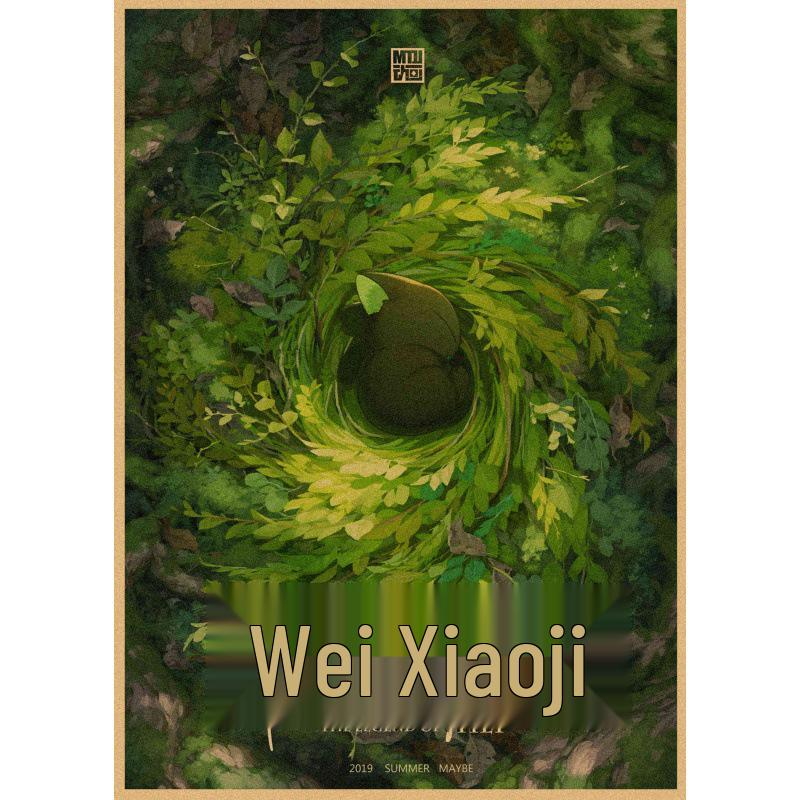 Luo Xiaohei Anime Retro Poster - Decorative Wall Art for Cafe, Bar, or Restaurant