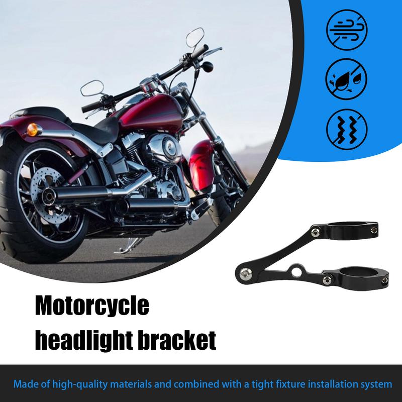 Кронштейн для крепления фары мотоцикла, кронштейны для крепления на трубу вилки 39-41 мм, зажимы для кронштейна для крепления фары, боковое крепление на трубу вилки
