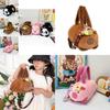 Adorable Capybara Plush Cartoon Handheld Purse Stylish Kids Crossbody Bag For 2024