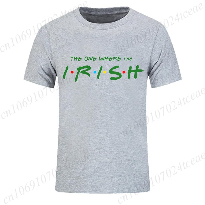 Irish T-Shirts for Men St Patrick's Day Print T-Shirt Mens Sports T-Shirt Street Fashion Short Sleeve Tee Shirt Men Clothing