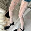 Новые полупрозрачные колготки молочно-белые со звездами для женщин, весна-лето, милые шелковые чулки, Y2K, винтажные прозрачные чулки для женщин