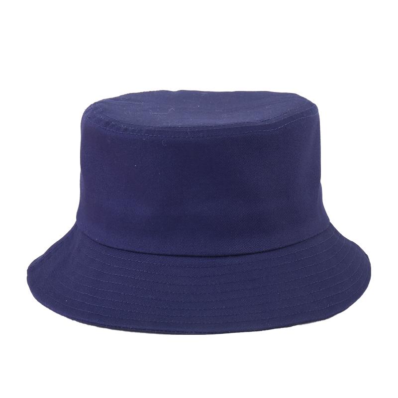 Embroidery Summer Unisex Fishing Cap Custom Yellow Knit Cotton Fisherman Bucket Hat