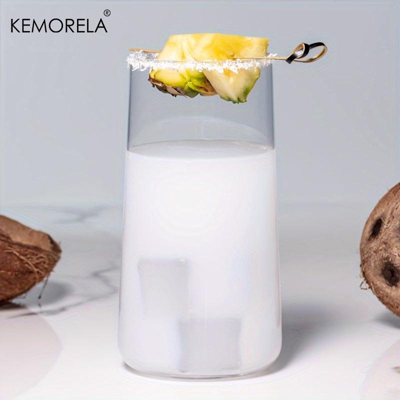 KEMORELA Стаканы для воды 1/2/4 шт. Тонкие стаканы хайбол Прозрачные высокие стаканы Чашки для воды, сока, напитков и коктейлей Можно мыть в посудомоечной машине