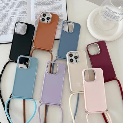 Роскошный чехол-ремешок для телефона с ремешком через плечо для iPhone 15 14 13 12 11 Pro Max X XS XR 7 8 Plus SE