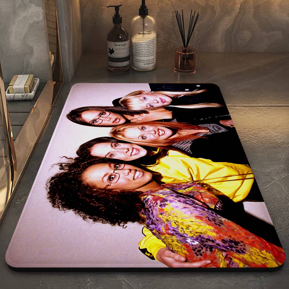 S-Spice Girls Door Mat Kids Room Bedroom Decoration Balcony Anti-Slip Doormat Living Room Doormat Area Rug