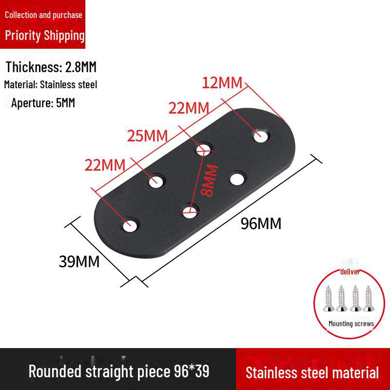 Кронштейн для полок L-образной формы из нержавеющей стали, соединитель под прямым углом 90 градусов