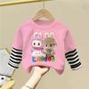 Series Summer Pure Cotton Long-sleeved Round-neck T-shirts for Boys and Girls