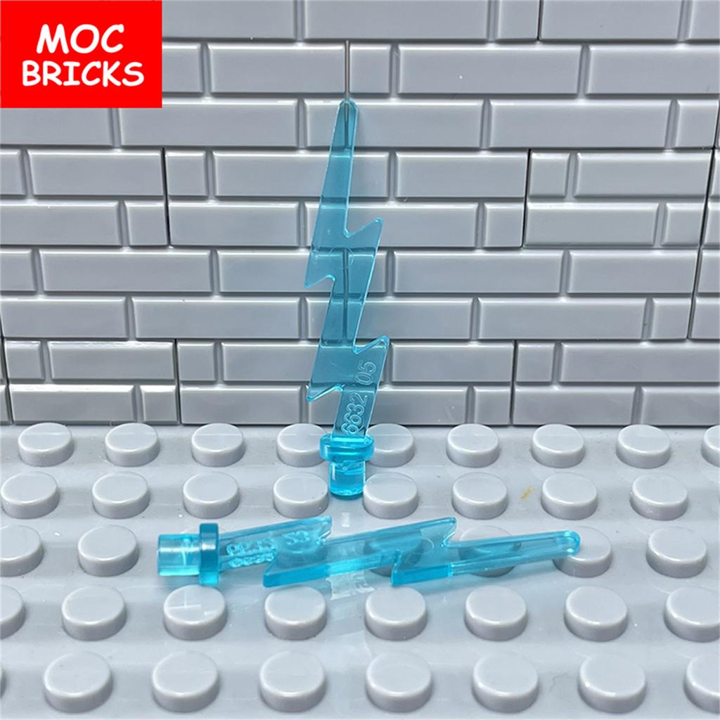 MOC Кирпичи Ледяная Энергия Сильные Молнии Фигурка Оружие 35032 27393 Аксессуар Строительные Блоки Игрушки Подарки для Детей