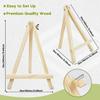 Conda 6 Pack 9 Inch Mini Wooden Display Easels, A-Shaped Mini Easel Stand for Small Painting, Painting Party Easel for DIY Crafts, Photos, Gift,
