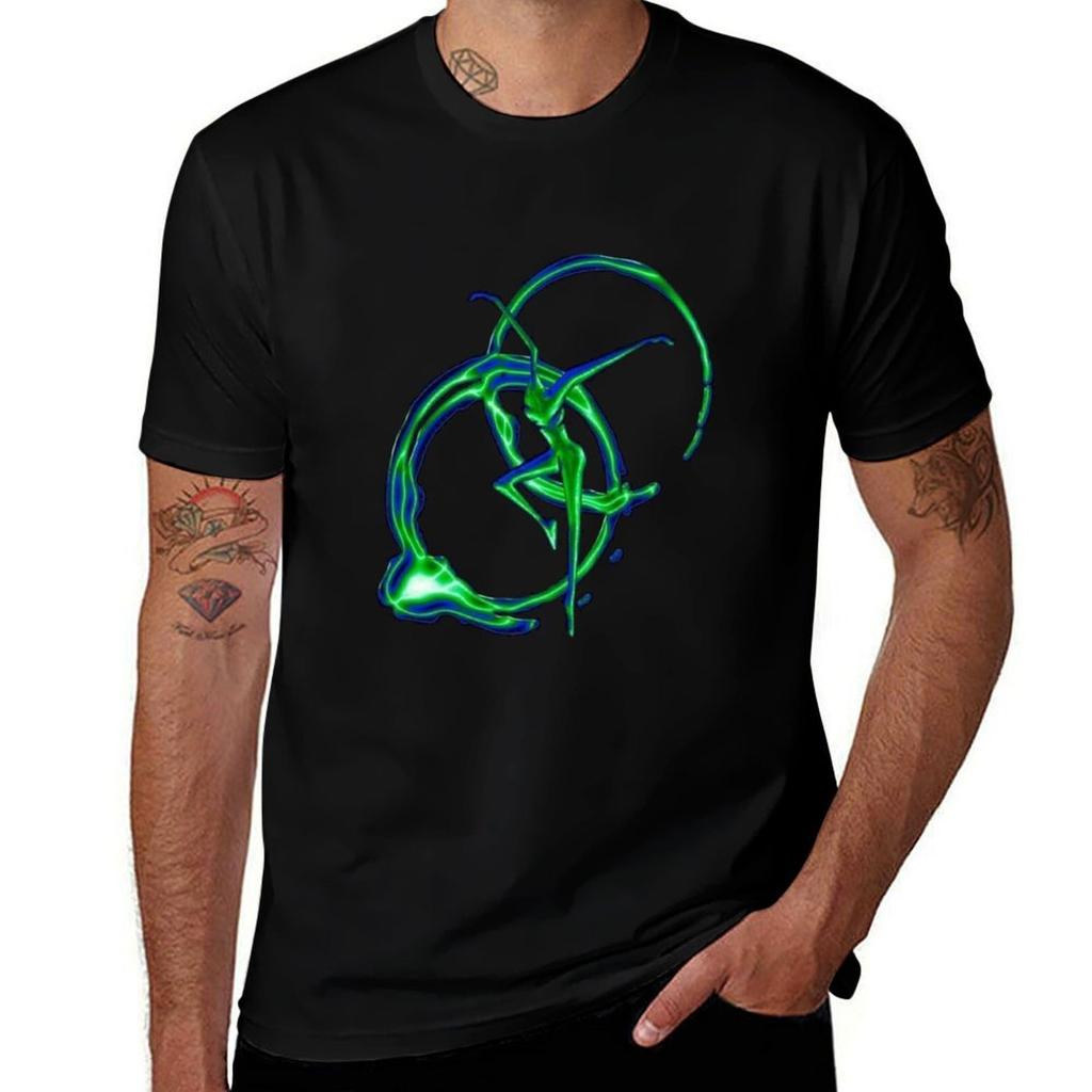 Green Jump Tshirt Sports Casual Breathable Tee Shirt